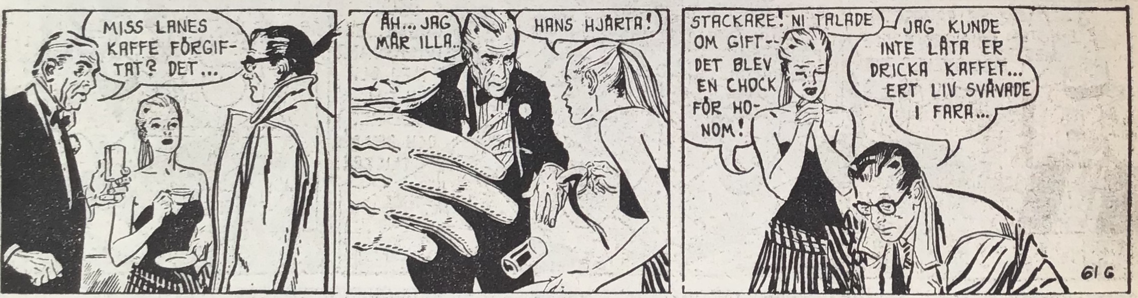 En stripp ur Melody Lane från Peter Falk nr 1, 1964 som har varit utsatt för viss redigering av original