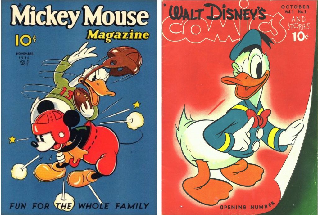 Serietidningen Mickey Mouse Magazine blev så småningom Walt Disney's Comics and Stories 