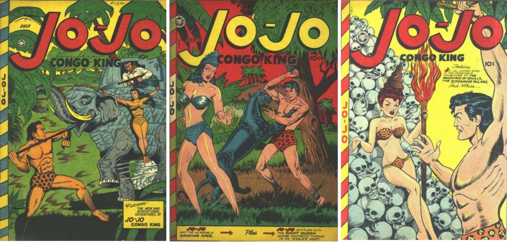 Jo-Jo #7a, #7b och #8, när tidningen fick en seriefigur som hette Jo-Jo, kallad Congo King. 