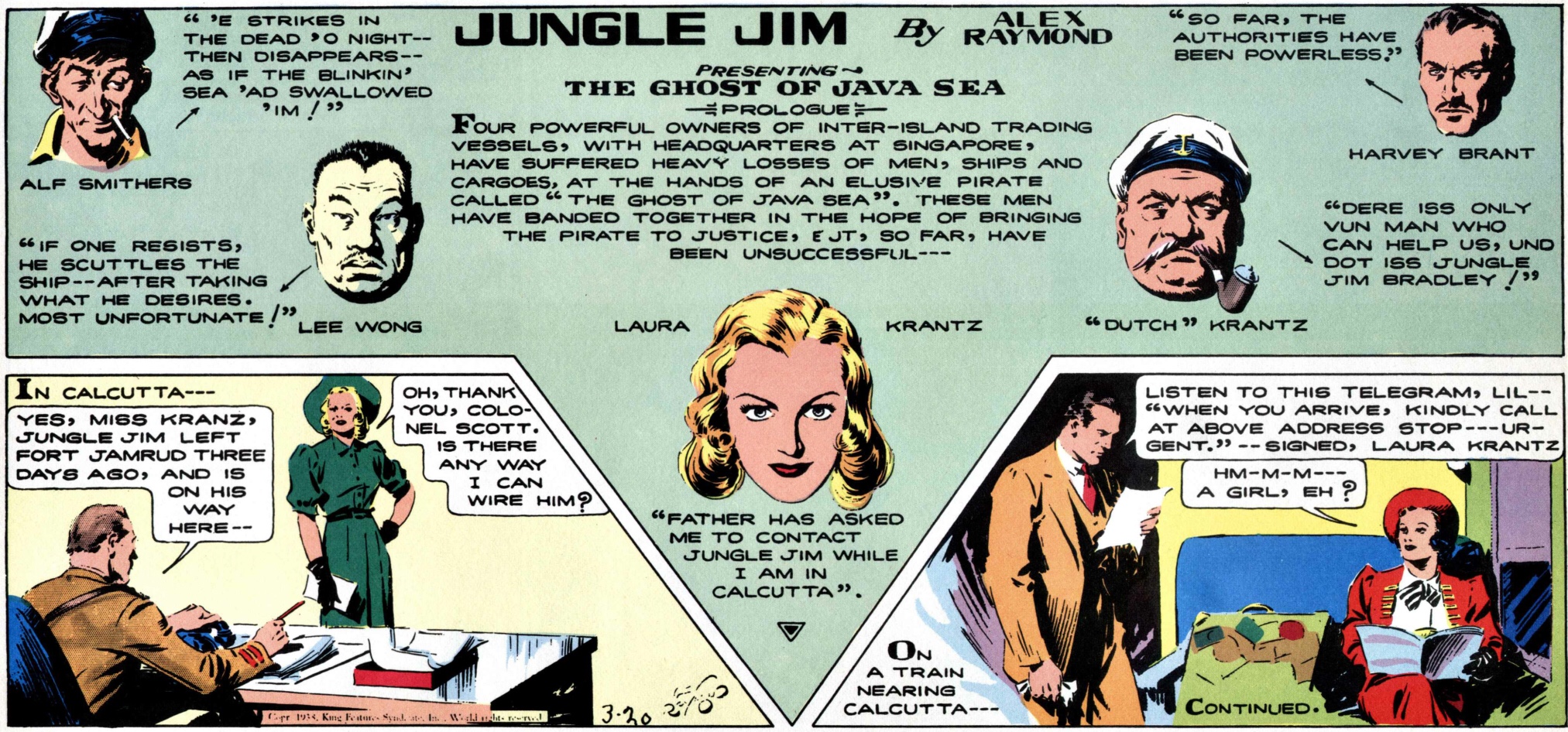 Episoden som börjar den 20 mars 1938 har en tydlig introduktion.