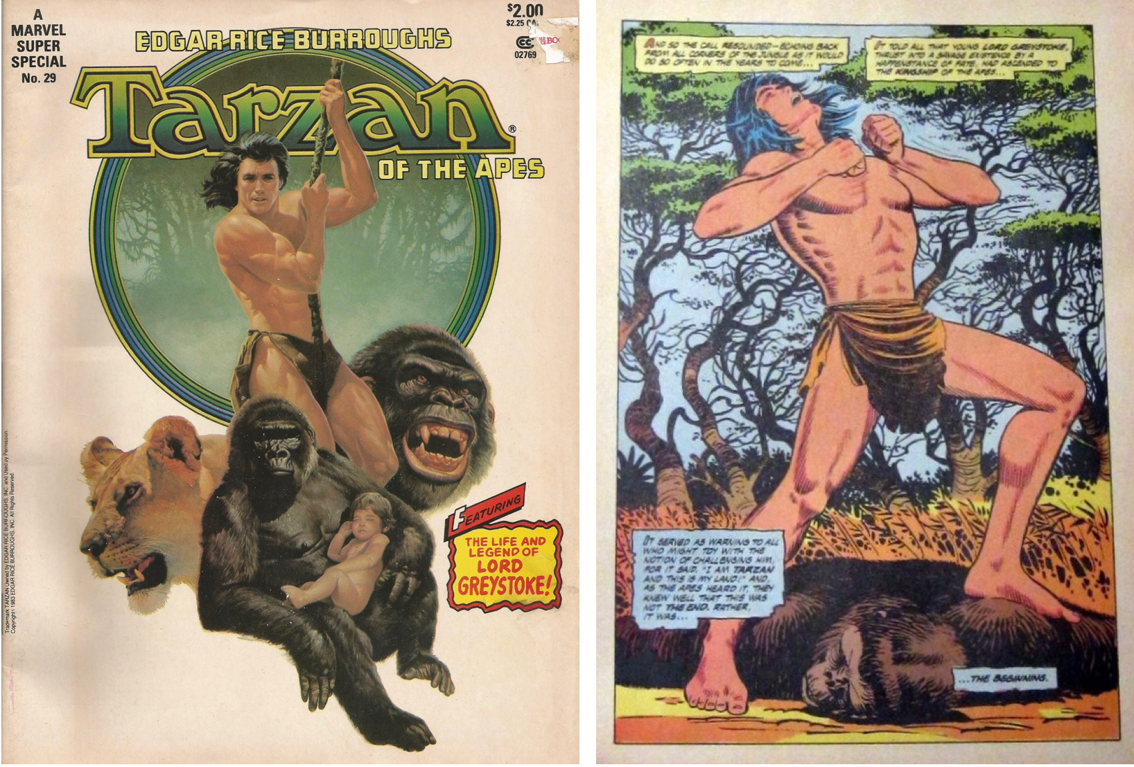 Marvel Super Special #29 med Tarzan.