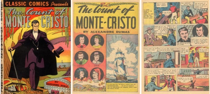 Omslag och inledande sidor av Classic Comics #3 från 1942. ©Gilberton