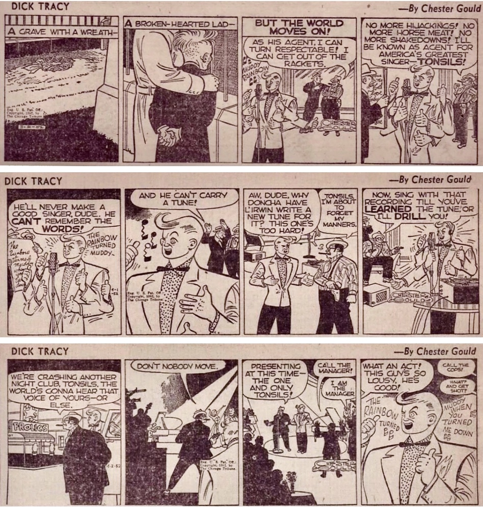 Dagsstrippar i original från 31 mars till 2 april 1952. ©CTS