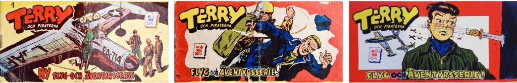Terry och piraterna nr 3, 4 och 10 (1954). ©Triotidningarna