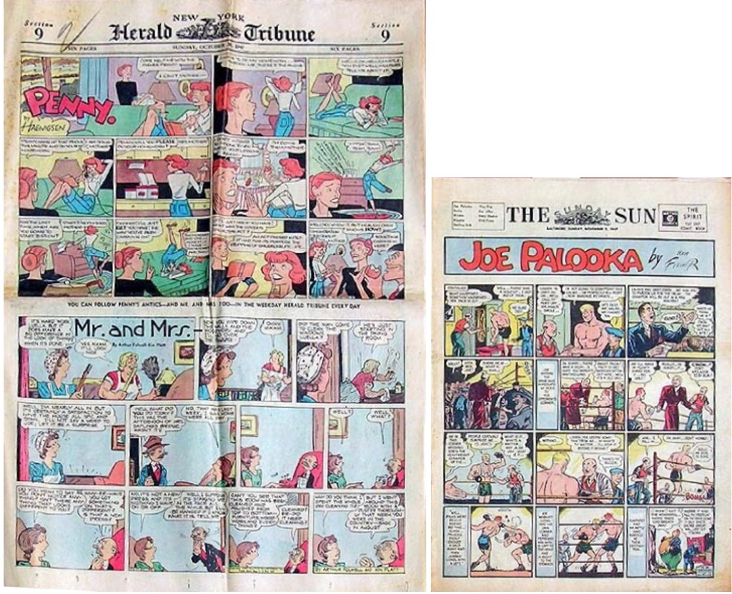 Fullformat och tabloidformat på 40-talet