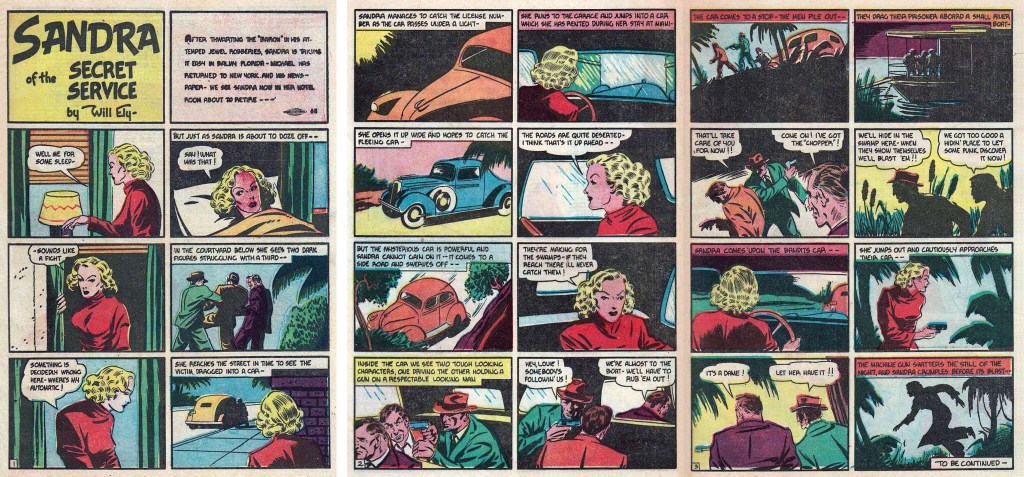 Inledningen av episoden Mobster's Kidnapping ur More Fun Comics #32 (1938). ©National Allied