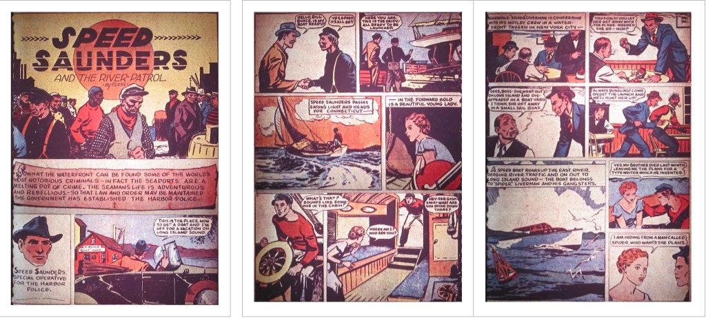 Inledande sidor till den första serien ur Detective Comics #3 (1937). ©National