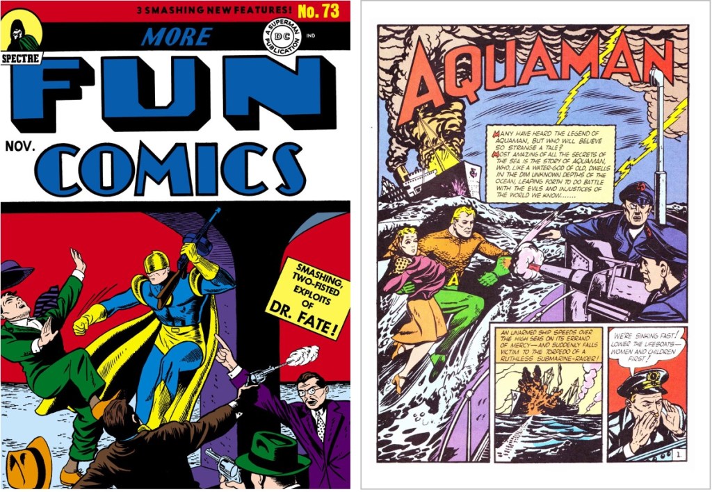 Aquaman debuterade i More Fun Comics #73 (1941). ©DC/National