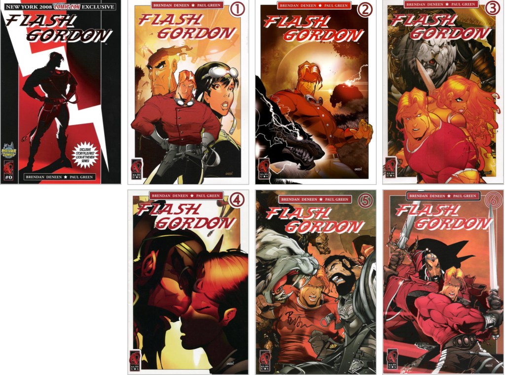En omslagsversion av Flash Gordon (2008-09). ©Ardden
