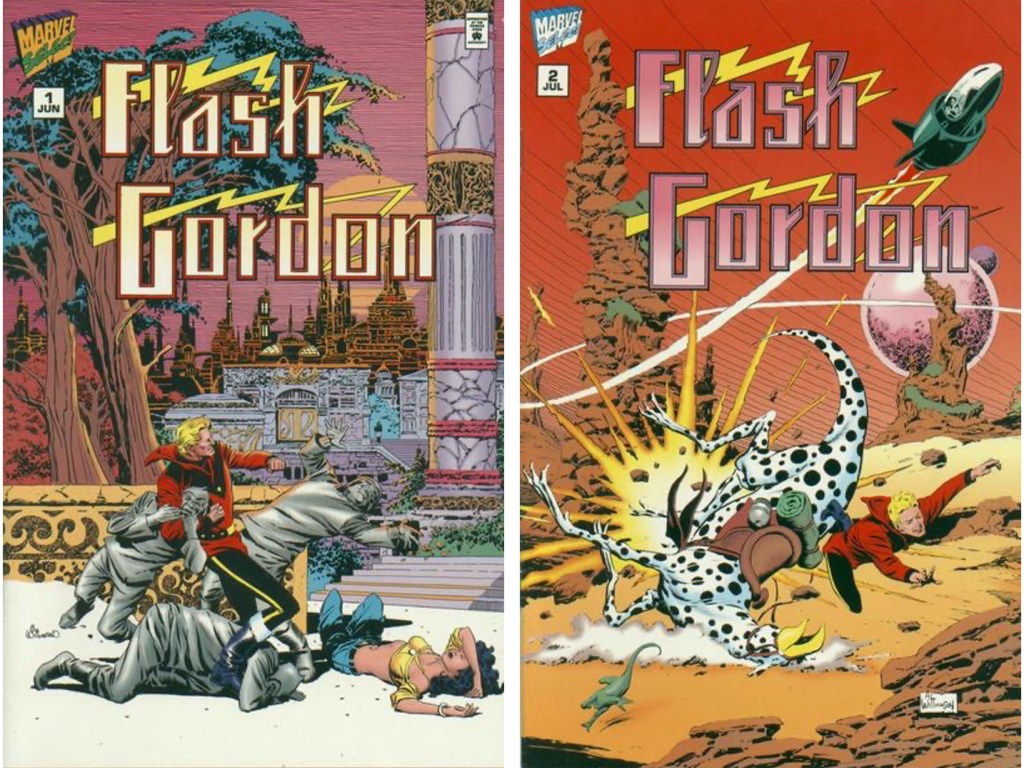 Omslag till Flash Gordon #1 och #2 (1995). ©Marvel