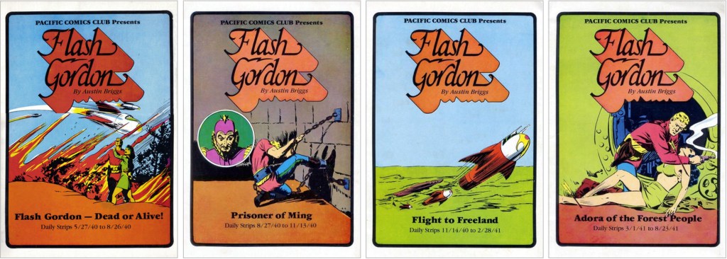 Omslag till Pacific Comics Club Presents Flash Gordon by Austin Briggs (1981). ©Pacific