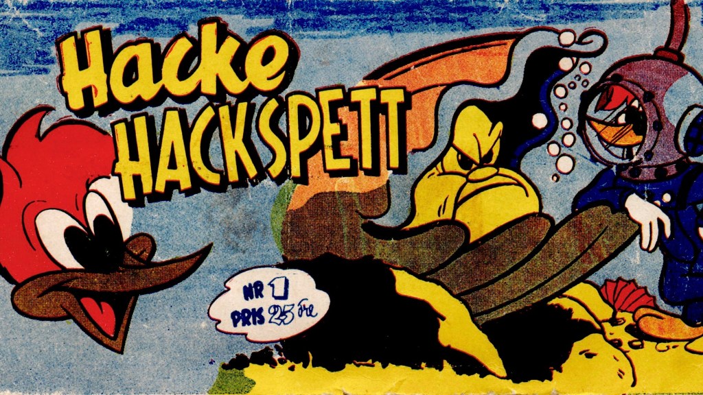 Hacke Hackspett nr 1, 1954 (Olles hörna)