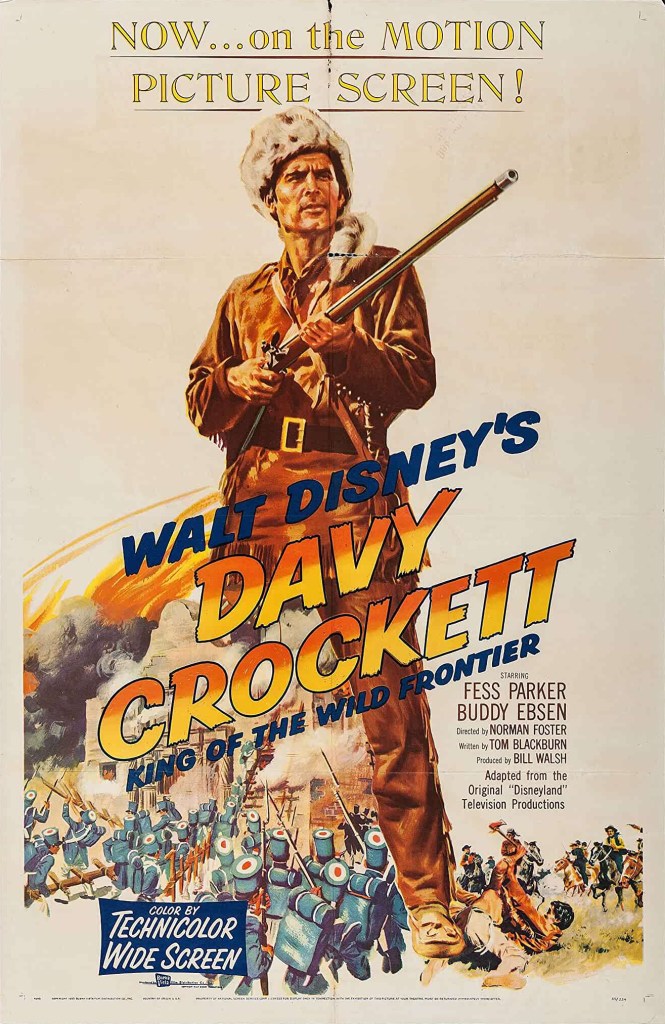 Filmaffisch för Davy Crockett: King of the Wild Frontier. ©Buena Vista/Disney