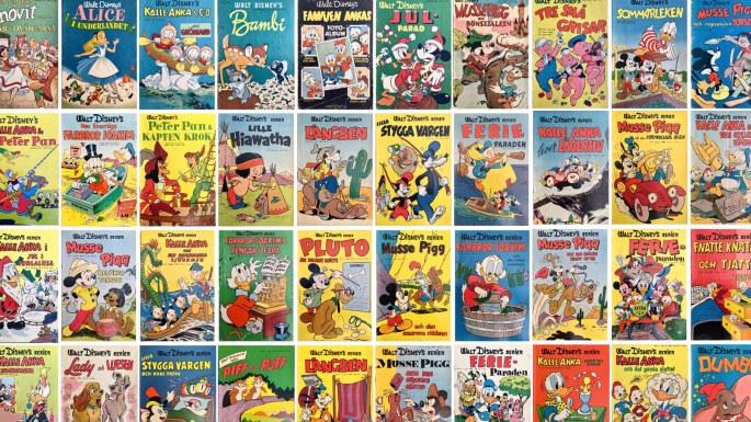 Walt Disney’s serier 1950-56