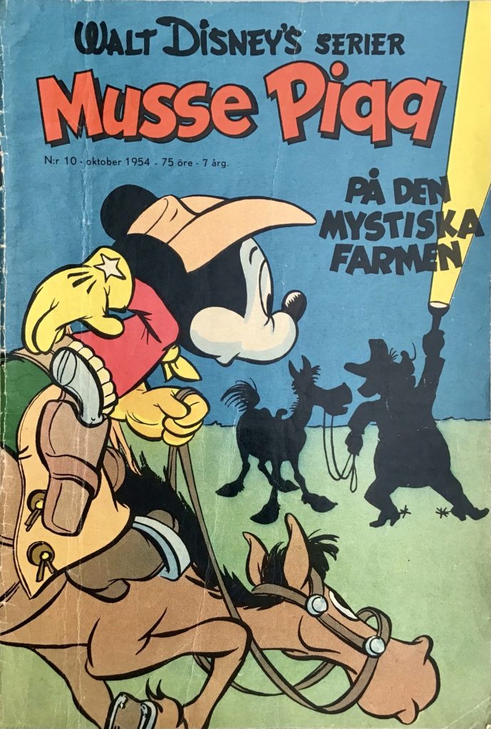 Omslag till Walt Disney's serier nr 10, 1954. ©Richters/Disney