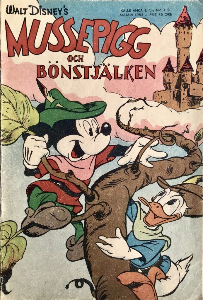 Omslag till Kalle Anka & C:o nr 1B, 1953. ©Richters/Disney