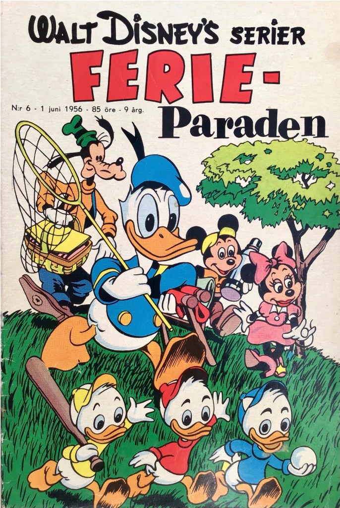 Omslag till Walt Disney’s serier nr 6, 1956. ©Richters/Disney