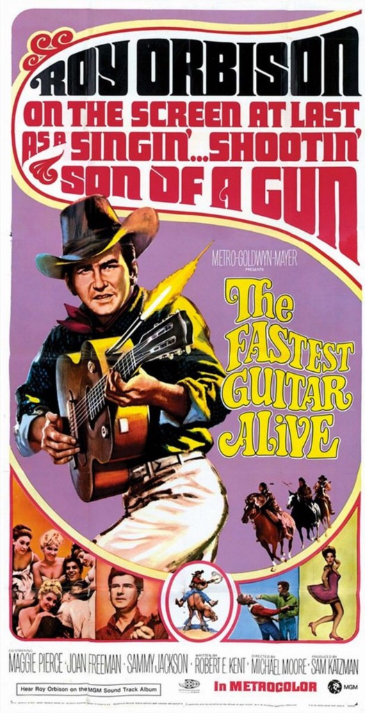 Filmaffischen till The Fastest Guitar Alive (1967). ©MGM