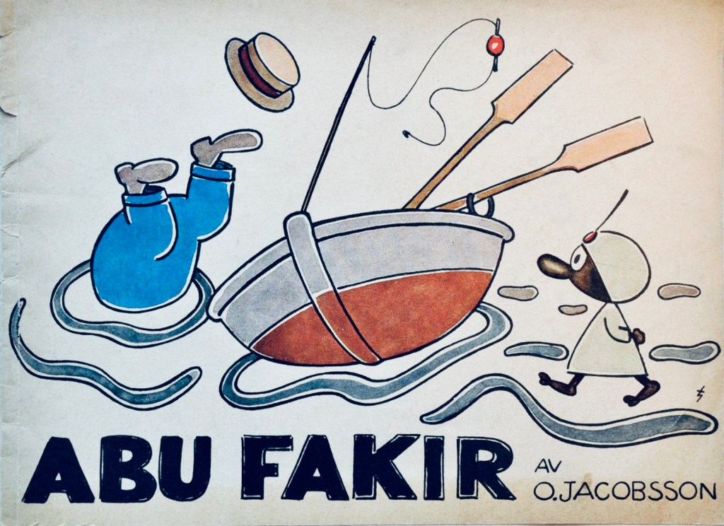 Jacobsson tecknade även Abu Fakir (julabum 1945). ©W&W