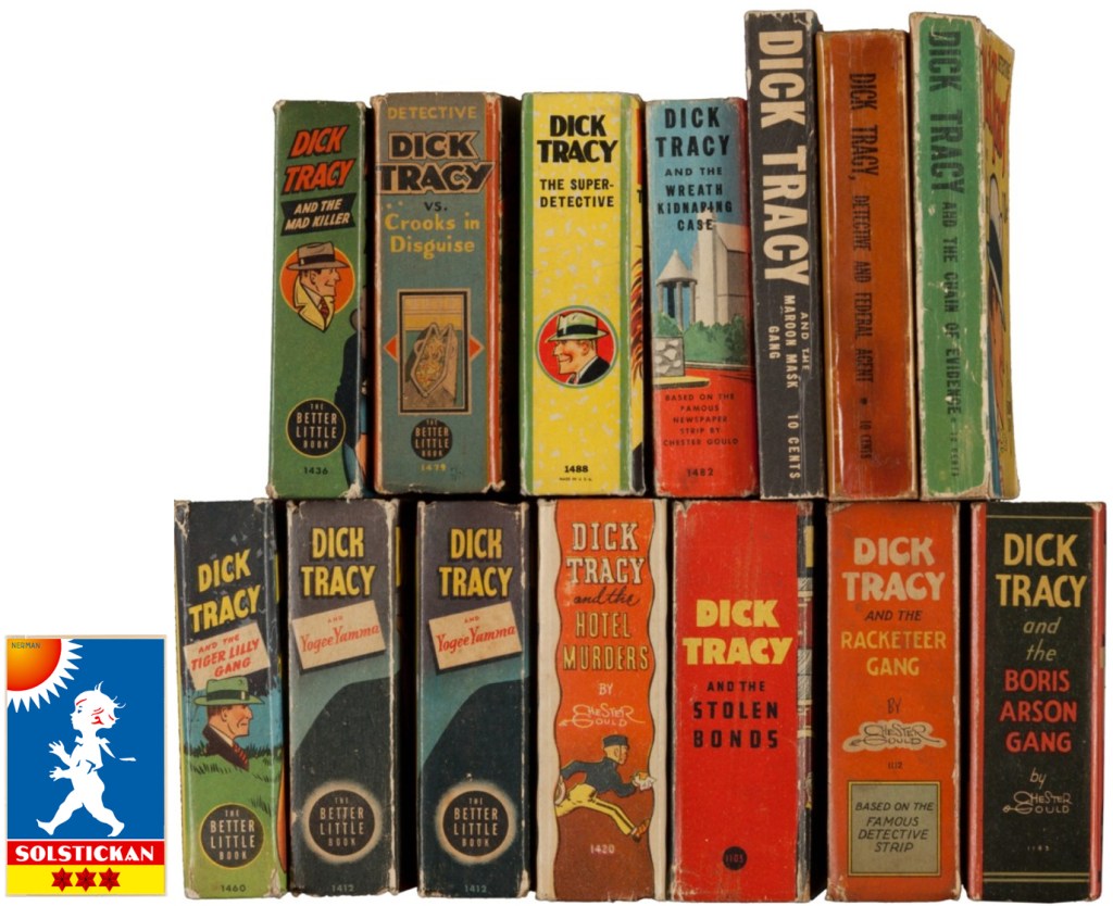 Några Big Little Books med Dick Tracy (30-talet). ©Whitman