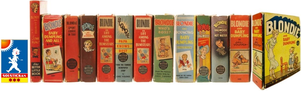Några Big Little Books med Blondie (1937-49). ©Whitman