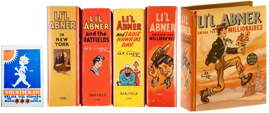 Några Big Little Books med Li'l Abner (1936-40). Whitman/Saalfield
