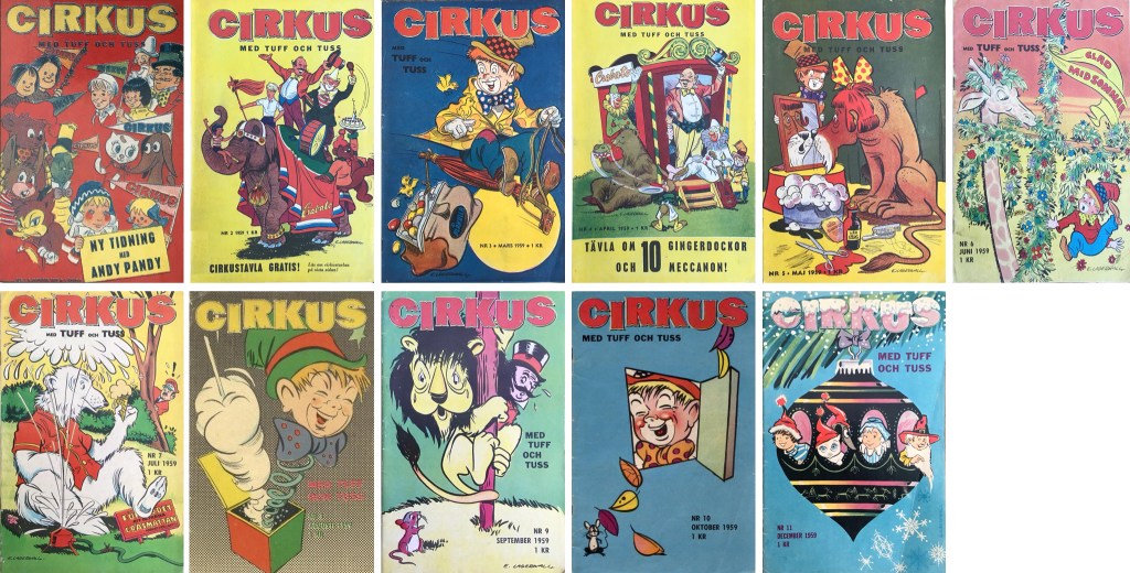 Omslag till Cirkus 1959. ©Åhlén&Åkerlund