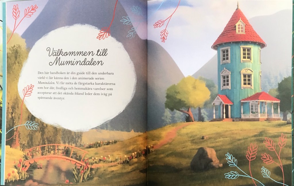 Inledande uppslag ur kapitlet Välkommen till Mumindalen. ©Bonnier/Carlsen