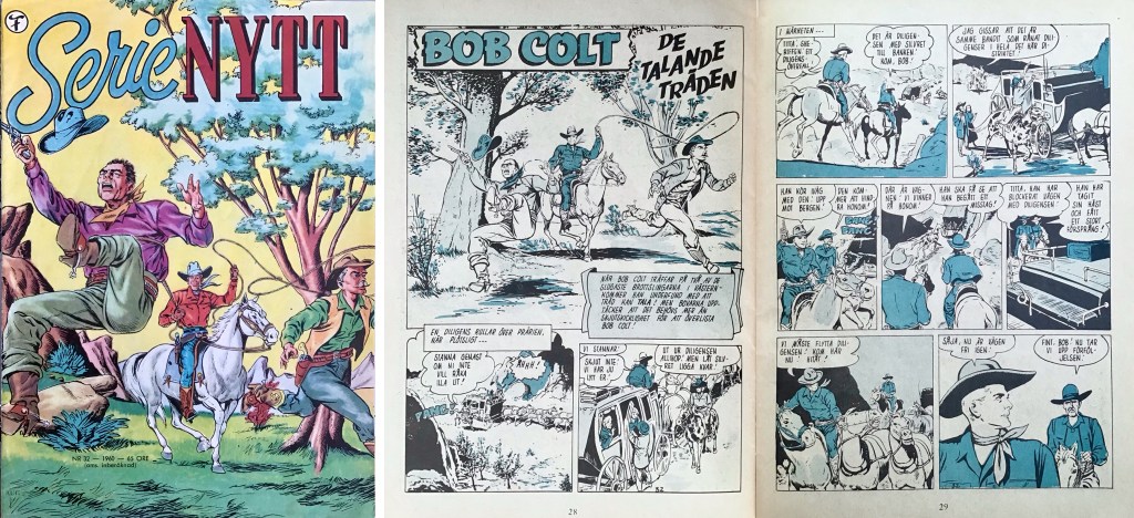 Bob Colt var en del av innehållet i SerieNytt nr 32, 1960. ©Fawcett