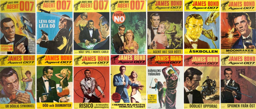 Omslag till de första numren av serietidningen (1965-68). ©Semic