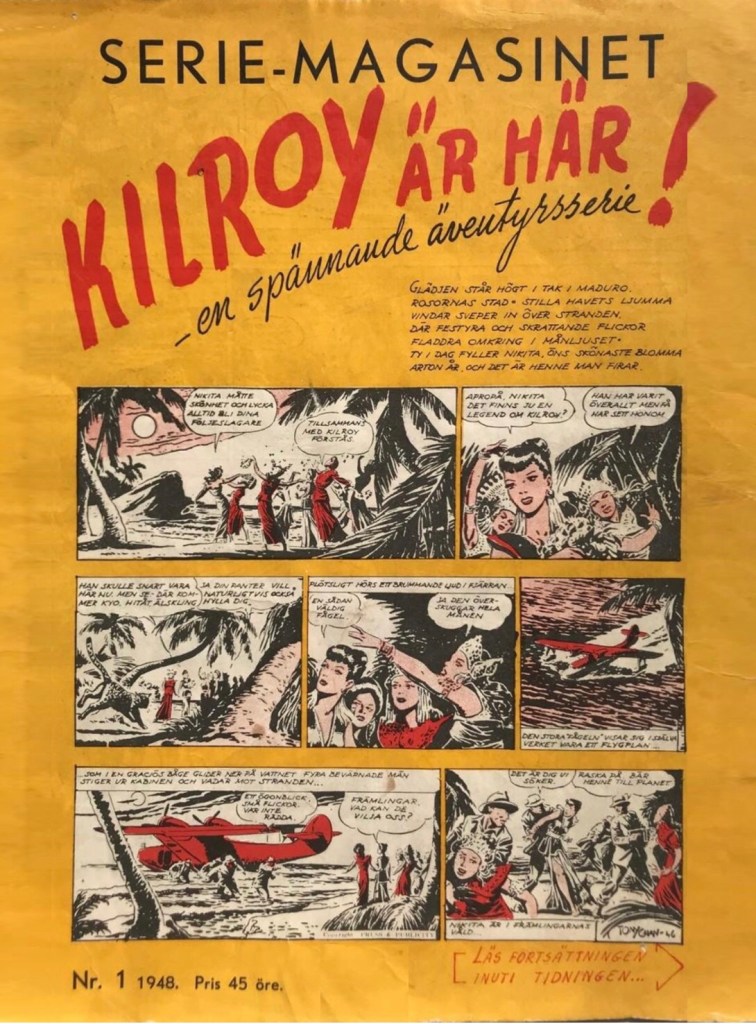 Omslag till Seriemagasinet nr 1 (1948). ©Seriemagasinets förlag/Press&Publicity