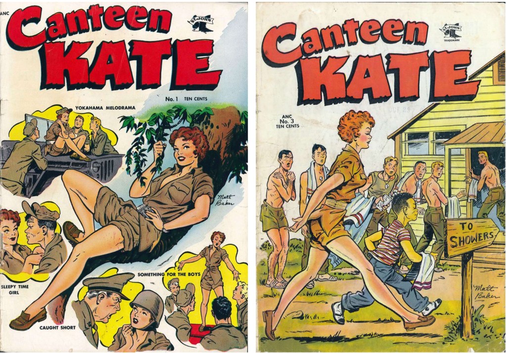 Omslag till Canteen Kate #1 och #3 (1952), av Matt Baker. ©St. John