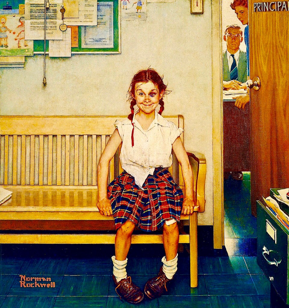 Outside the Principal’s Office. ©Norman Rockwell Family Agency