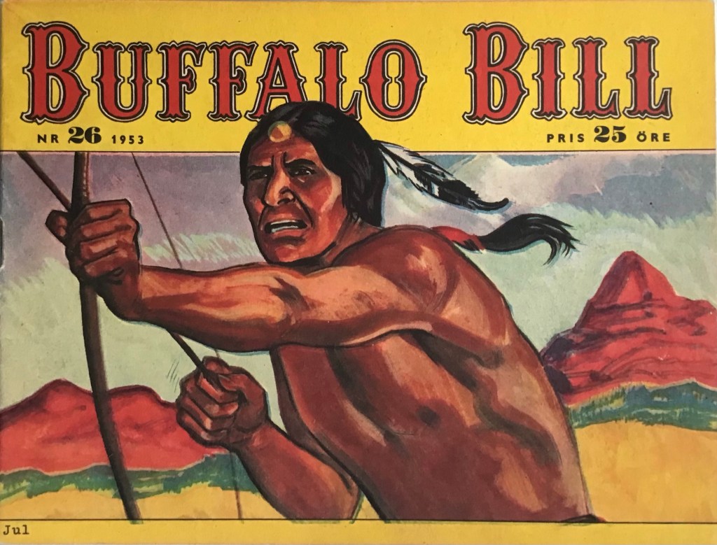 Omslaget till Buffalo Bill nr 26, 1953. ©Serieförlaget