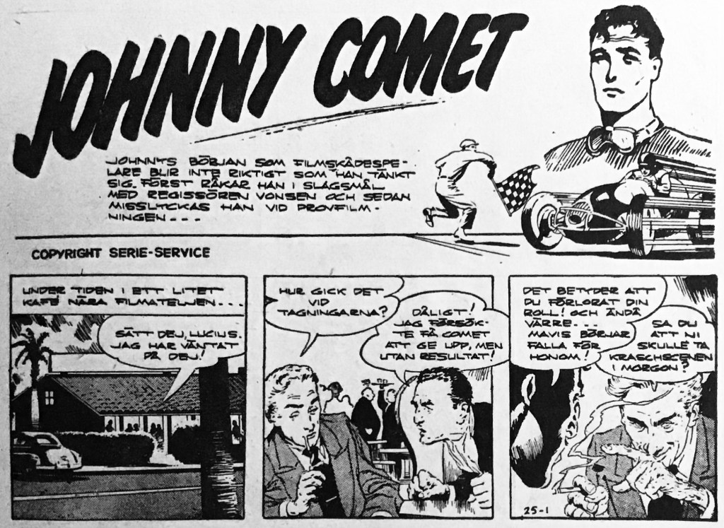 Inledande sida med Johnny Comet ur Buffalo Bill nr 25, 1953. ©Serie-service