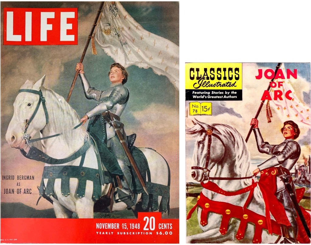 Omslag till Life magazine #15, 1948 och Classics Illustrated #78 (1955). ©Life/Gilberton
