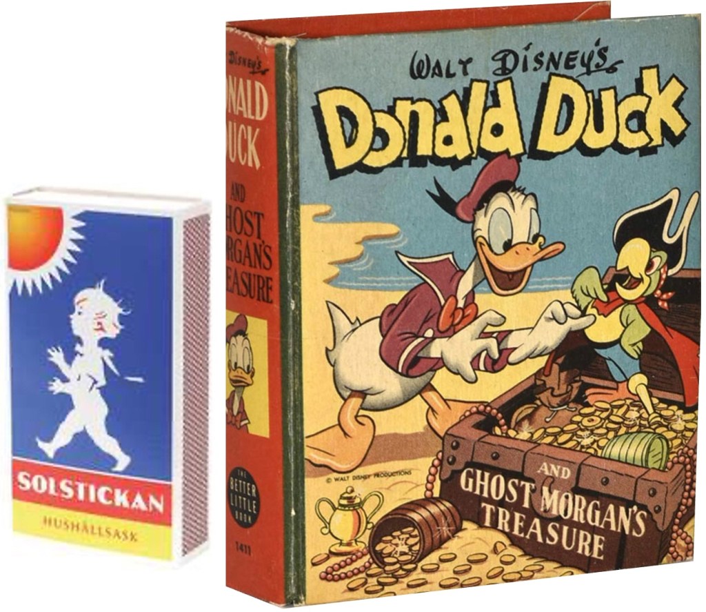 ’Donald Duck and Ghost Morgan's Treasure’ som Better Little Book. ©Whitman/Disney